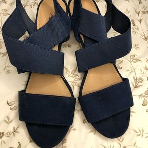 American Eagle cork wedge sandals